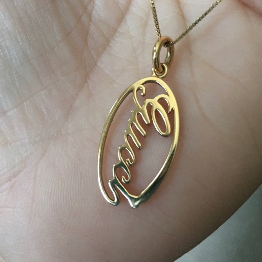 Gucci 14K Solid Yellow Gold Necklace Pendant